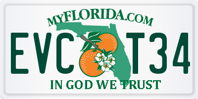 FL license plate EVCT34