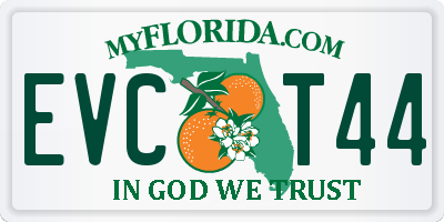 FL license plate EVCT44