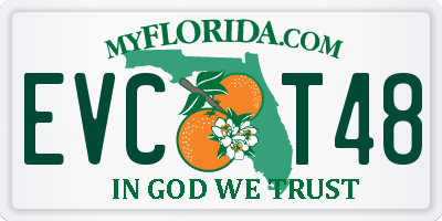 FL license plate EVCT48