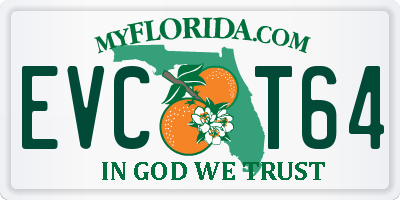 FL license plate EVCT64