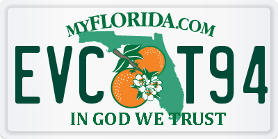 FL license plate EVCT94