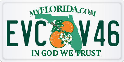 FL license plate EVCV46