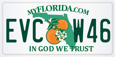 FL license plate EVCW46