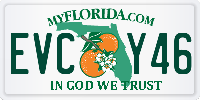 FL license plate EVCY46