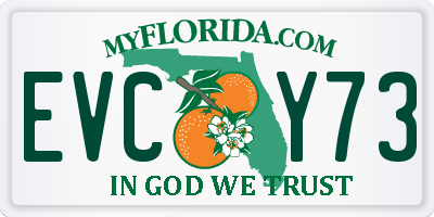 FL license plate EVCY73