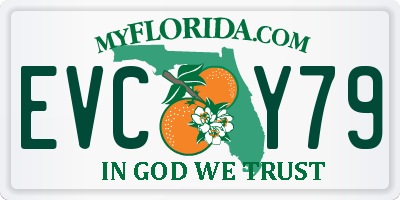 FL license plate EVCY79