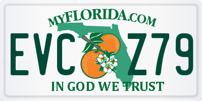 FL license plate EVCZ79