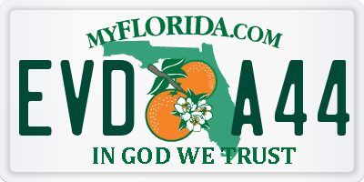 FL license plate EVDA44