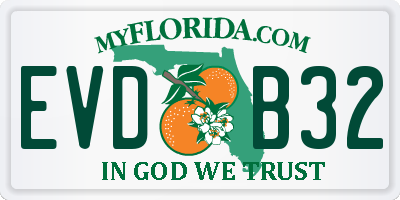 FL license plate EVDB32