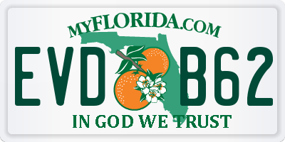 FL license plate EVDB62
