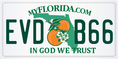 FL license plate EVDB66