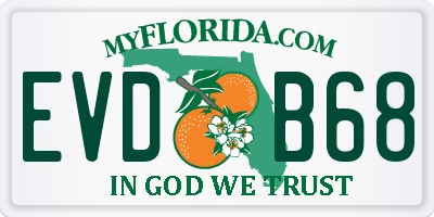 FL license plate EVDB68