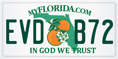 FL license plate EVDB72