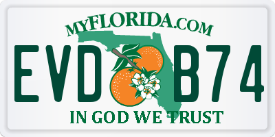 FL license plate EVDB74