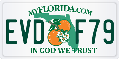FL license plate EVDF79