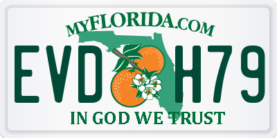 FL license plate EVDH79