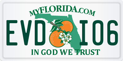 FL license plate EVDI06
