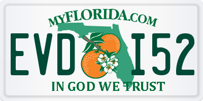 FL license plate EVDI52