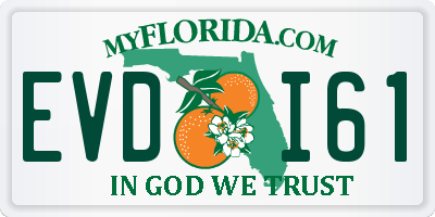 FL license plate EVDI61