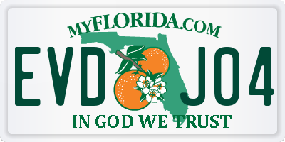FL license plate EVDJ04