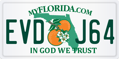 FL license plate EVDJ64