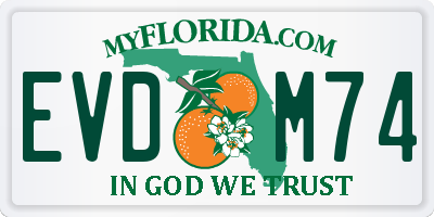 FL license plate EVDM74