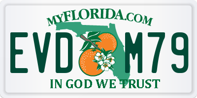 FL license plate EVDM79
