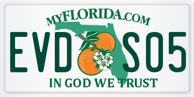 FL license plate EVDS05
