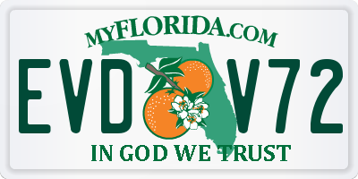 FL license plate EVDV72