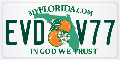 FL license plate EVDV77