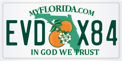 FL license plate EVDX84