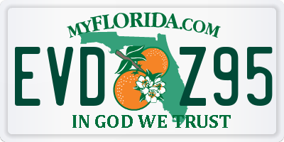 FL license plate EVDZ95