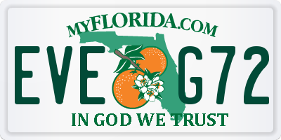 FL license plate EVEG72