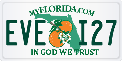 FL license plate EVEI27