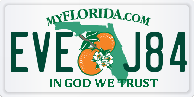 FL license plate EVEJ84