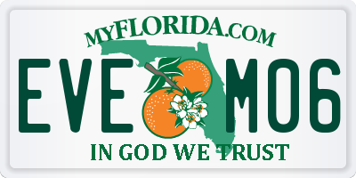 FL license plate EVEM06