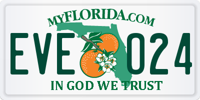 FL license plate EVEO24