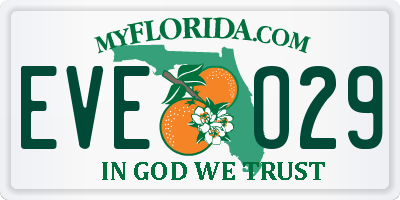 FL license plate EVEO29