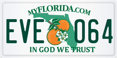 FL license plate EVEO64