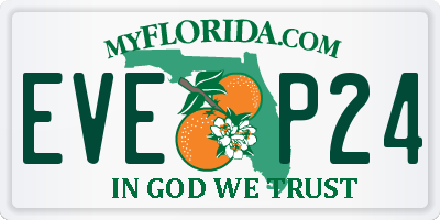 FL license plate EVEP24