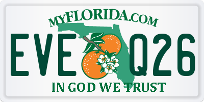 FL license plate EVEQ26