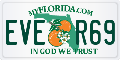 FL license plate EVER69