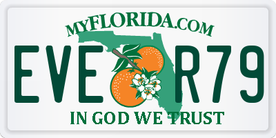 FL license plate EVER79