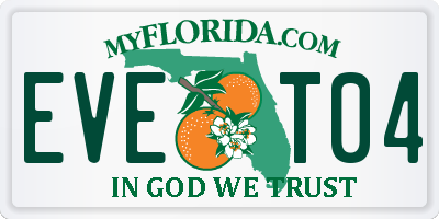 FL license plate EVET04