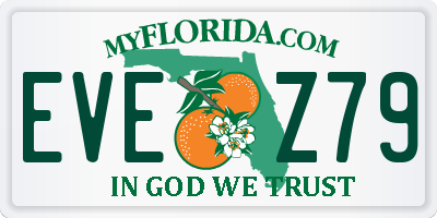 FL license plate EVEZ79
