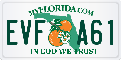 FL license plate EVFA61