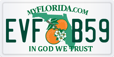 FL license plate EVFB59