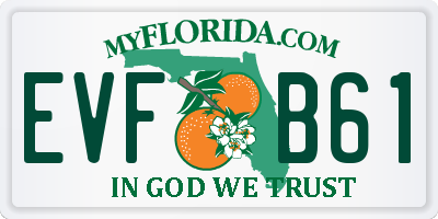 FL license plate EVFB61
