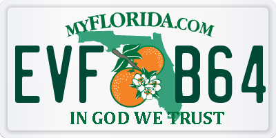 FL license plate EVFB64