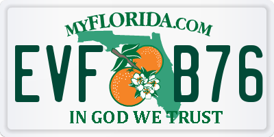 FL license plate EVFB76